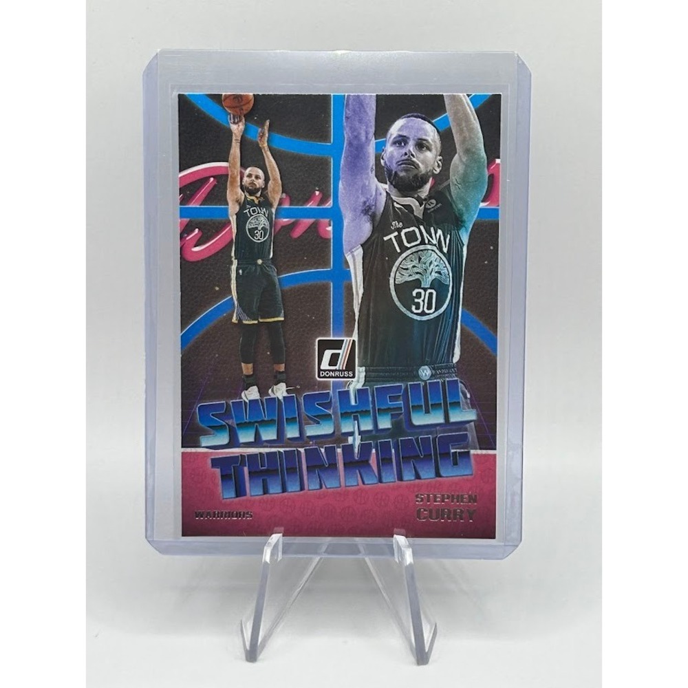 Stephen Curry Swishful Thinking 2018 Panini Donrussā 9 NBA Golden State Warriors